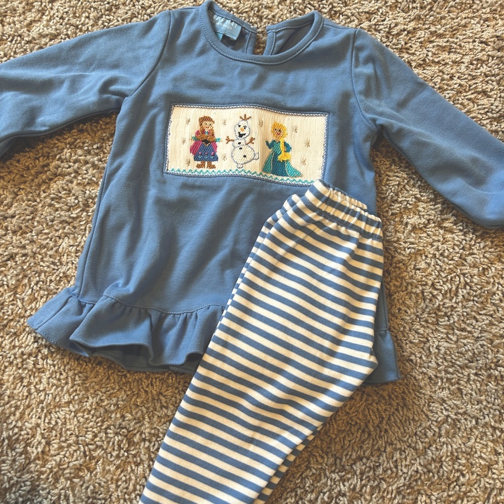 Disney Frozen Smocked outfit